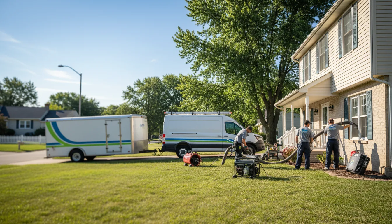 Flooded Basement Restoration And Cleanup With Repair in Carthage, IL near me